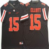 Ohio State Buckeyes #15 Ezekiel Elliott black College Football Limited Jersey-PNS
