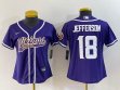 Women Nike Dallas Vikings #18 Justin Jefferson purple NFL football jerseys-BD