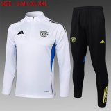 2025-2026 Manchester United club white black soccer uniforms with Long Trousers B2537.jpg