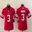Youth Nike Buffalo Bills #3 Damar Hamlin red Color Rush Limited Jersey-BD