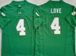 Norte Dame Fighting Irish #4 Jeremiyah Love green college football jerseys 01