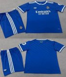 2025-2026 Real Madrid club blue soccer jerseys second away
