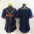 Women Nike Houston Astros blank dark blue baseball jerseys city version