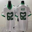 Nike Philadelphia Eagles #62 Jason Kelce white throwback Color Rush Limited Jersey