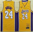Nike Los Angeles Lakers #24 Kobe Bryant Yellow basketball jersey-LT