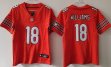 Youth Chicago Bears 18# Caleb Williams orange Nike Vapor F.U.S.E. Limited Jersey