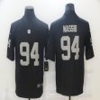 Oakland Raiders #94 Carl NassibNike black Color Rush Limited Jersey