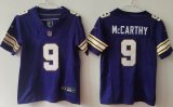 Youth Minnesota Vikings #9 J.J. McCarthy Nike purple Alternate Vapor F.U.S.E. Limited Jersey 01