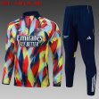 2025-2026 Arsenal club yellow red blue soccer uniforms with Long Trousers B2551.jpg