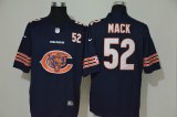 Nike Bears #52 Khalil Mack blue fashion Color Rush Limited Jersey 100th patch
