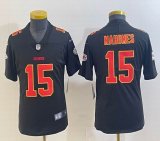 Youth Nike Kansas City Chiefs #15 Patrick Mahomes black gold Color Rush Limited Jersey