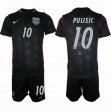 2026 World Cup United States team #10 PULISIC black soccer jerseys away