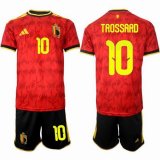 2026 World Cup Belgium team #10 TROSSARD red black Soccer Jerseys home