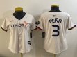 Youth Houston Astros #3 Jeremy Pena white majestic baseball jerseys Joint name 03