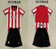 2025-2026 Athletic Bilbao club red white kid black soccer jerseys home