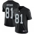 Oakland Raiders #81 Tim Brown Nike black Color Rush Limited Jersey
