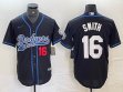 Nike Los Angeles Dodgers #16 Will Smith black majestic baseball Jersey Joint name