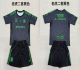 2025-2026 Tigres UANL club black kid soccer jerseys away