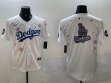 2025 Nike Los Angeles Dodgers blank white fashion majestic baseball jerseys Sakura plate 04