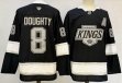 Los Angeles Kings #8 Drew Doughty black hockey jersey with A patch-PD