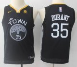 Youth Nike Golden State Warriors #35 Kevin Durant Black NBA basketball Jersey