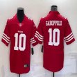 Nike 49ers #10 Jimmy Garoppolo red Color Rush Limited Jersey-BD