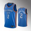 Youth Oklahoma City Thunder Shai Gilgeous-Alexander blue nba jerseys Hot press font