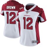 Women Cardinals #12 John Brown white nike Color Rush Limited Jersey