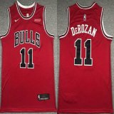 Nike Chicago Bulls #11 Derozanl red nba basketball jerseys-XD