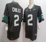 Michigan State Spartans #2 Aidan Chiles Black College football jerseys-XST