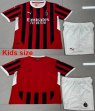 2024-2025 AC Milan club red white kid soccer jerseys home