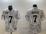 Kansas City Chiefs #7 Harrison Butker Nike Arctic Camo 2024 Salute to Service Limited Jersey