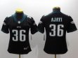 Women Nike Philadelphia Eagles #36 Jay Ajayi black Color Rush Limited Jersey