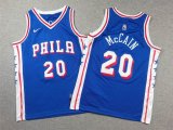 Youth Nike Philadelphia 76ers #20 Jared McCain Blue basketball jersey