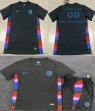 custom 2025-2026 England team black soccer jerseys away