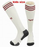 2025-2026 Arsenal Club beige kid soccer socks second away