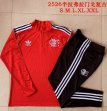 2025-2026 Flamengo club red throwback soccer uniforms with Long Trousers B2510