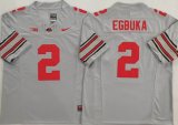 Ohio State Buckeyes #2 meka Egbuka gray college football jerseys