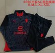 2025-2026 AC Milan Club black soccer uniforms with Long Trousers B25128