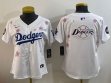 Youth 2025 Nike Los Angeles Dodgers blank white fashion majestic baseball jerseys Sakura plate 05