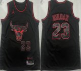 Nike Chicago Bulls #23 Michael Jordan black nba basketball jerseys -XD 001