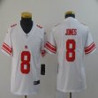 Youth New York Giants #8 Daniel Jones Nike white Color Rush Limited Jerseys