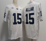 Penn State #15 Drew Allar white college jerseys-XST 03