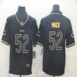 Nike Bears #52 Khalil Mack black gold Color Rush Limited Jersey