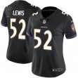Women Baltimore Ravens #52 Lewis Nike black Color Rush Limited Jersey