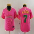 Youth Nike San Diego Padres #7 Ha Seong Kim pink MLB Baseball jerseys Joint name-BD 01