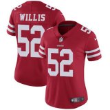 Women 49ers #52 Patrick Willis nike red Color Rush Limited Jersey