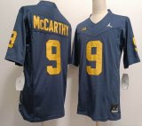 Michigan Wolverines #9 J.J. Mccarthy Navy college jerseys