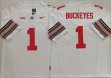 Ohio State Buckeyes #1 white college football jerseys