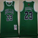 Chicago Bulls #23 Michael Jordan green throwback NBA Jersey-XD